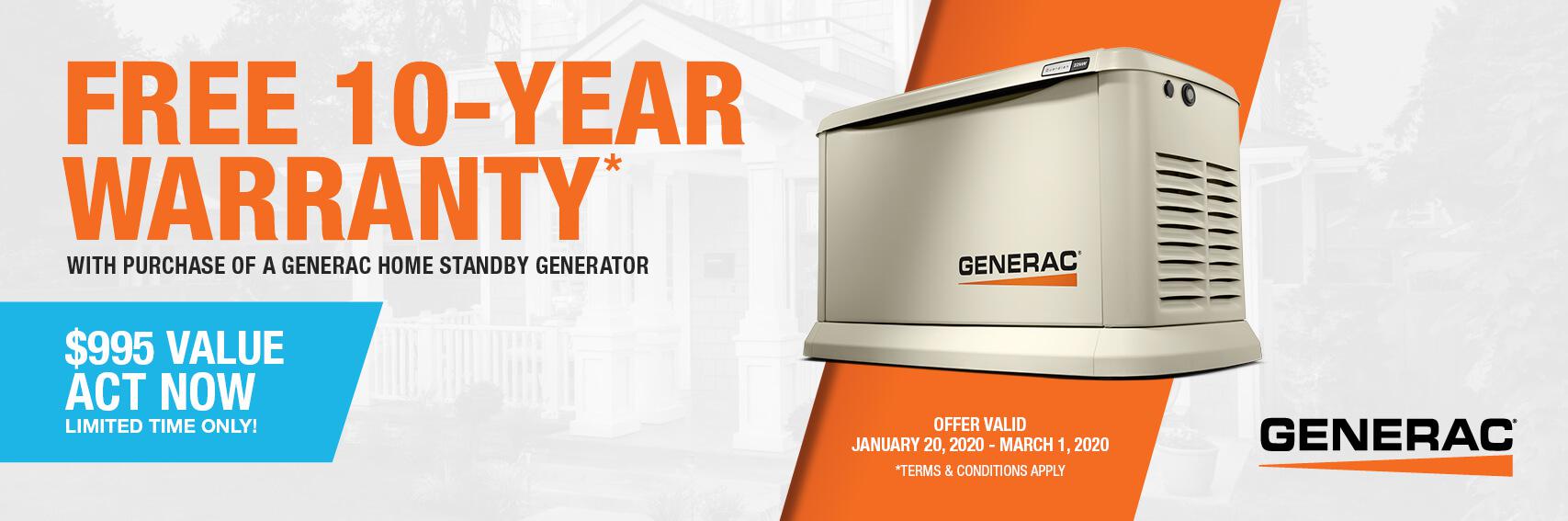 Homestandby Generator Deal | Warranty Offer | Generac Dealer | Gallatin, TN
